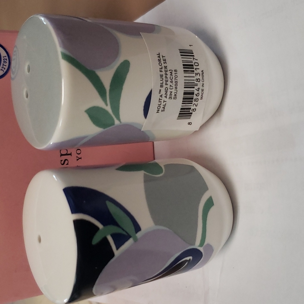 BNIB Kate Spade Nolita Blue Floral Salt & Pepper - Picture 5 of 7